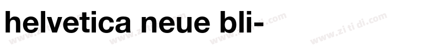 helvetica neue bli字体转换